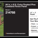 Home Depot fence signs - 17’’ x 11’’ - Example 1